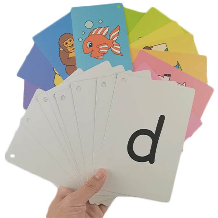 Hot Sale Kids Educational Flash Cards Custom Printing Custom Logo Printing Learning Flash Cards