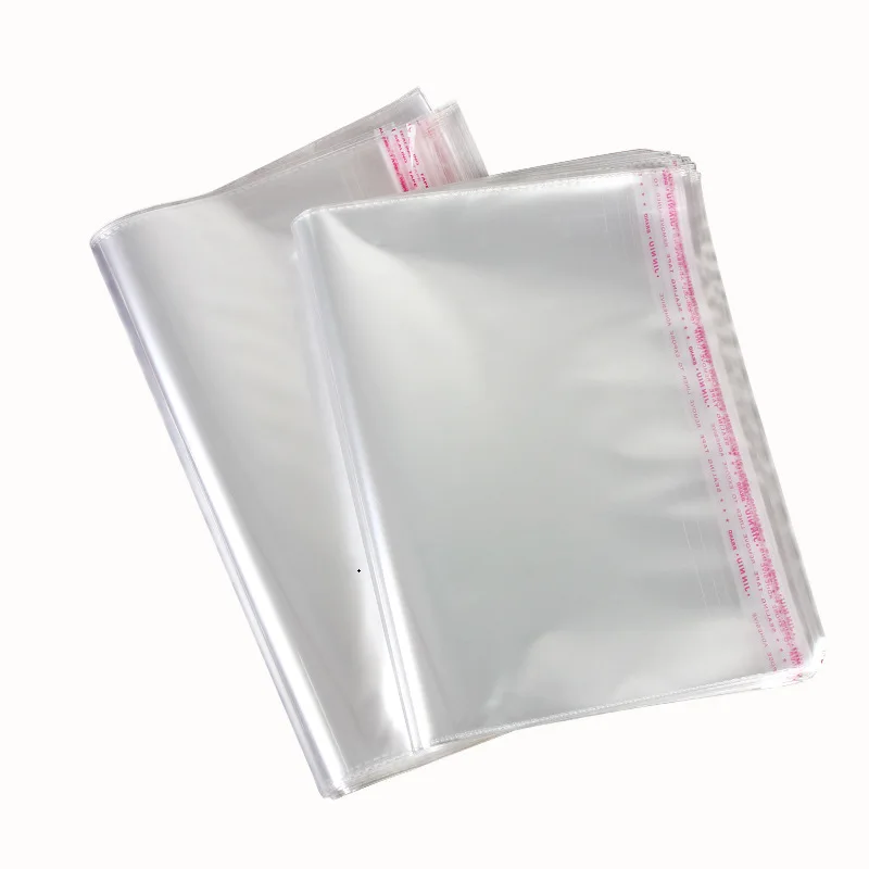 Customized Printed Biodegradable Large Self Adhesive Sealing OPP Clear Cellophane Bag for Clothes
