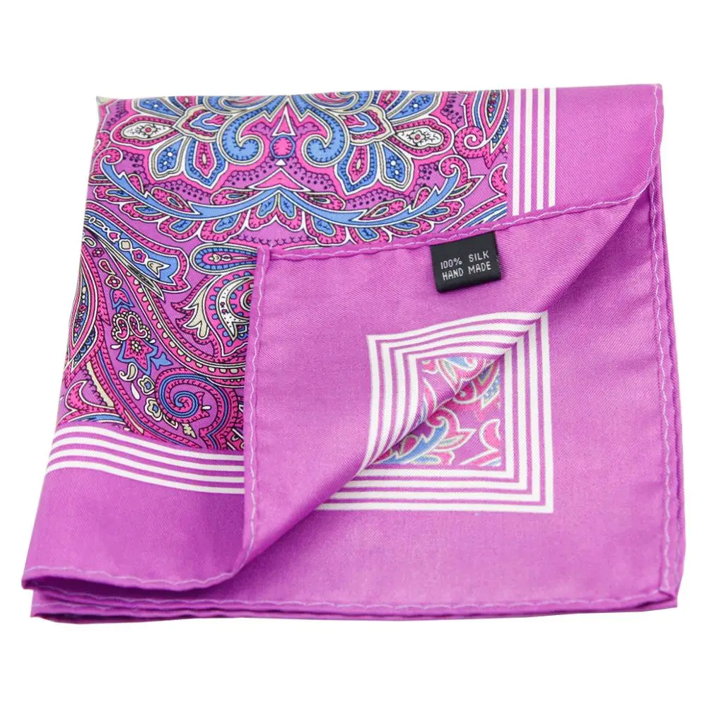  Китайский производитель мужские карманные квадраты из 100% шелка на заказ