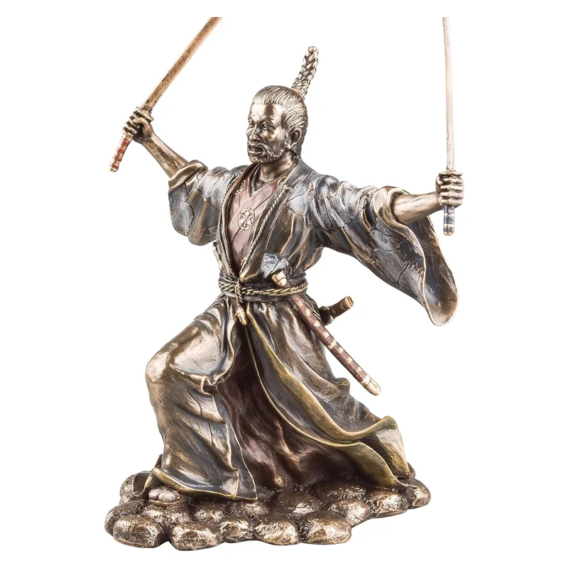 Custom Japanese Samurai Statue With with words Resin Figurines For Interior Ornamental Home Decor