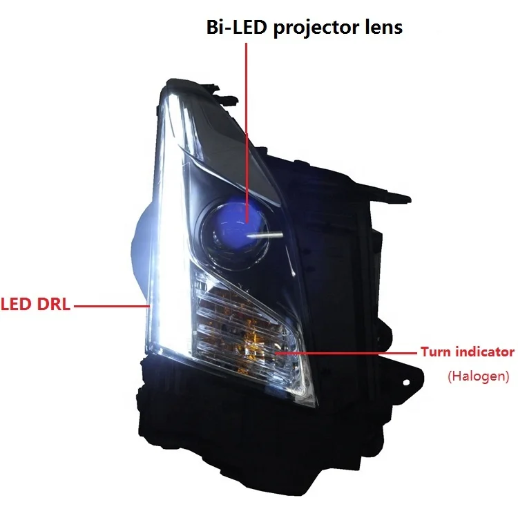 
BiLED projector lens headlight for 2015 Cadillac ATS 