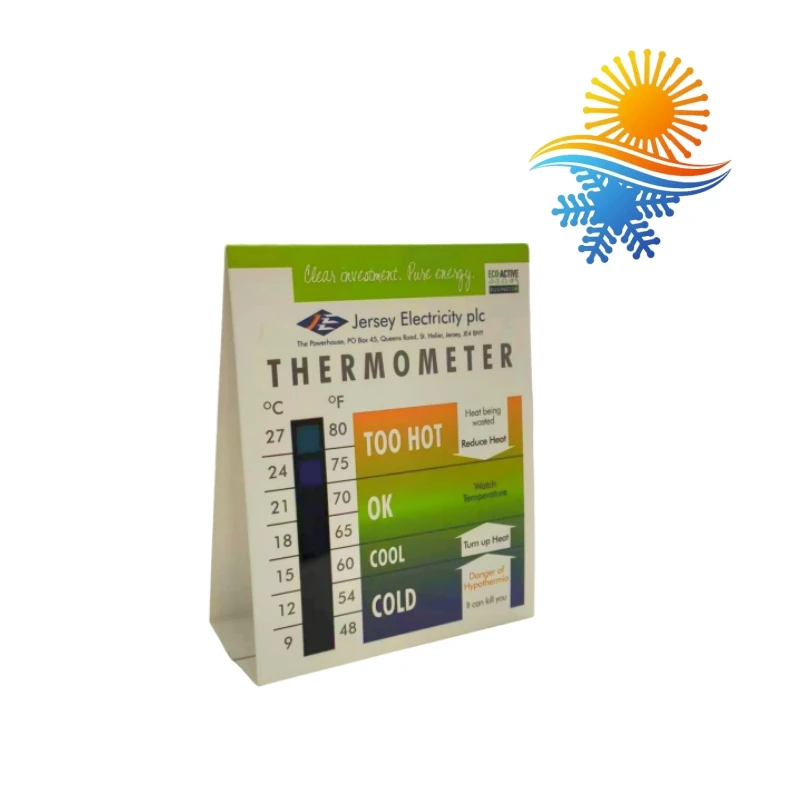 High Quality 9-27C/48-80F Liquid Crystal Thermometer Color-Changing Room Temperature Photo Frame Customized Logo Home Decor