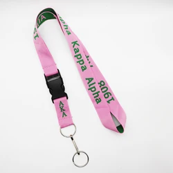 All Groups Sorority Greek Letters Woven Lanyard Sigma Gamma Rho 100 Year Embroidery Lanyard