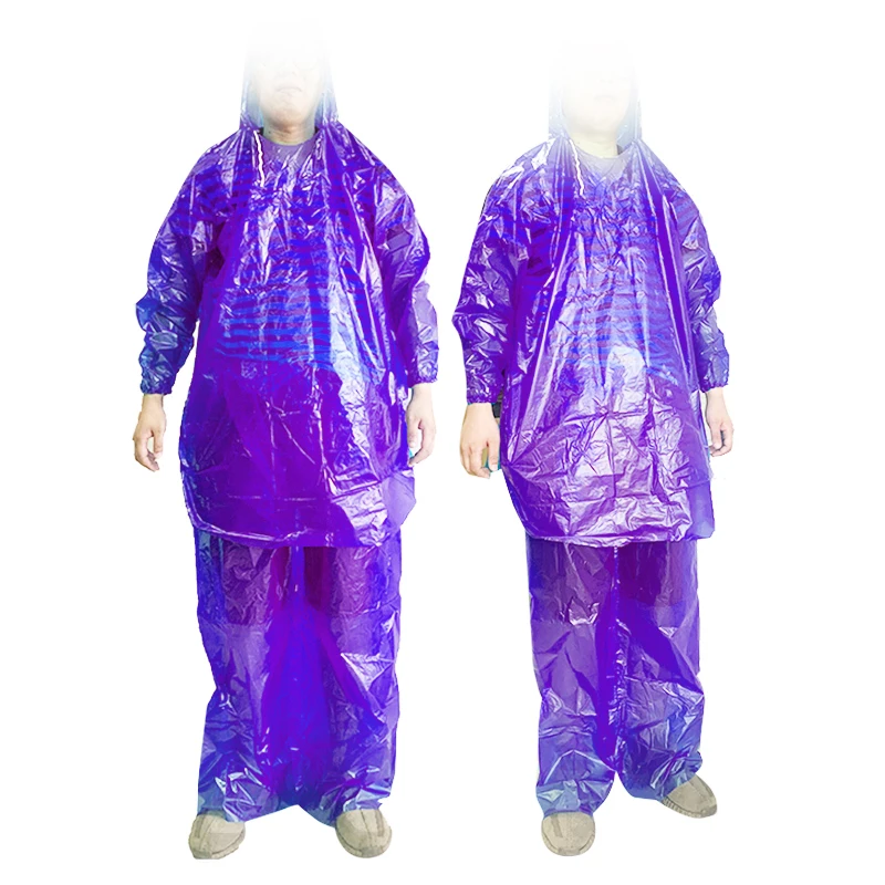 21624-5 PE disposable rain suits Disposable motorcycle raincoat