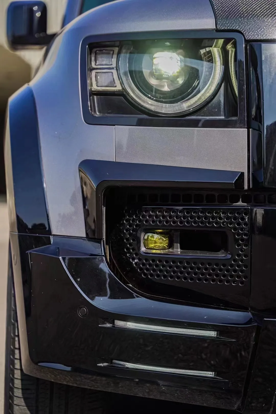 ABS Front Fog Lamp Cover For Land Rover Defender 2020 2023