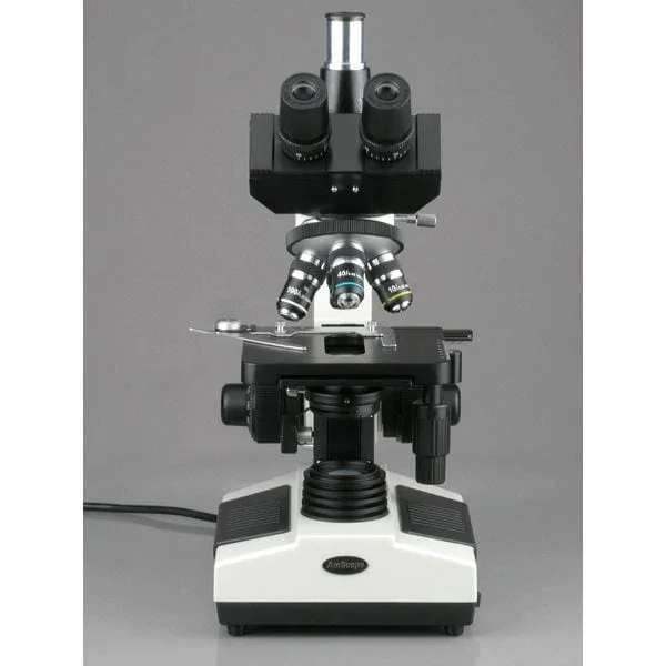 AmScope 40X-2000X Trinocular Halogen Compound Microscope w/ 10MP USB 2.0 C-mount Camera