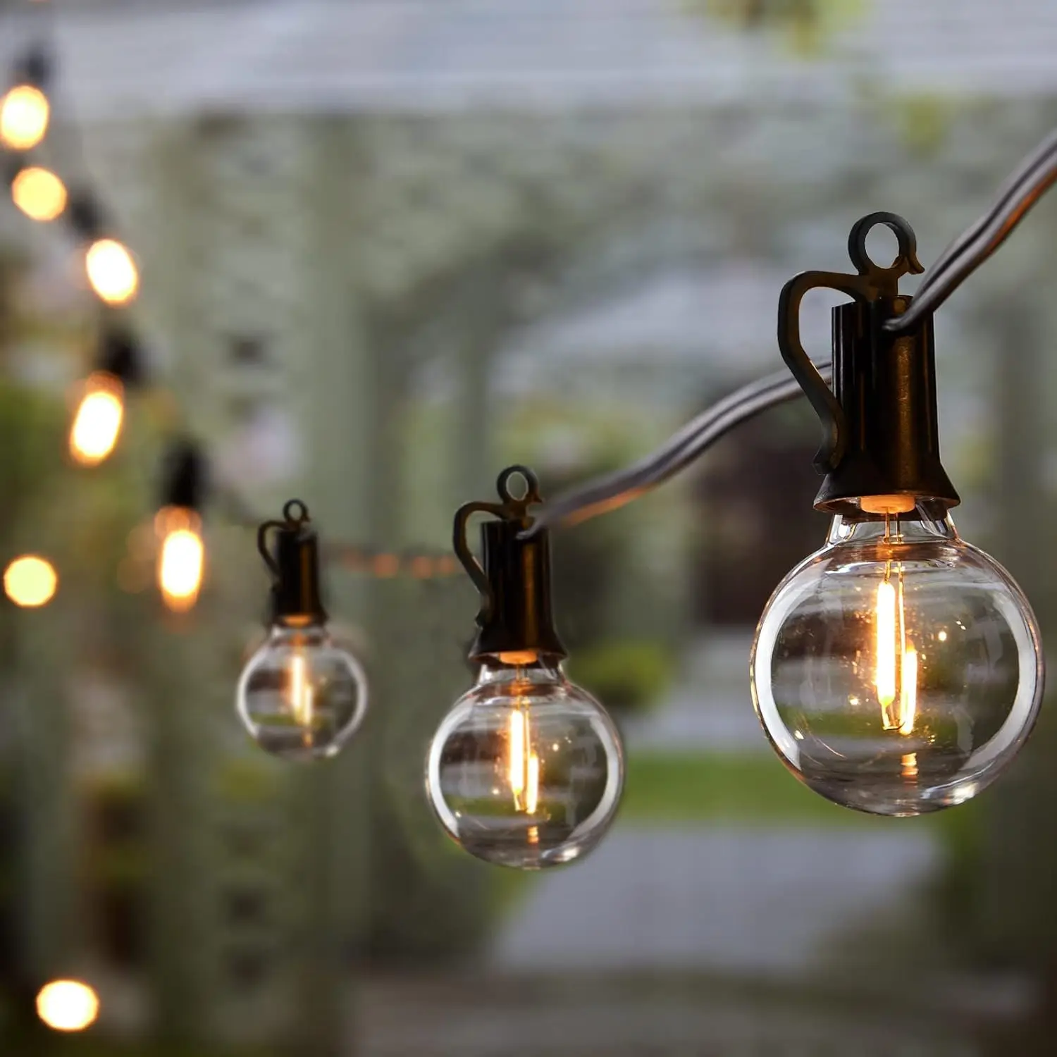 G40 LED Replacement Bulbs E12 Screw White Base Shatterproof Bulbs Outdoor String Lights 1 Watt Equivalent to 5 Watt White Bulbs
