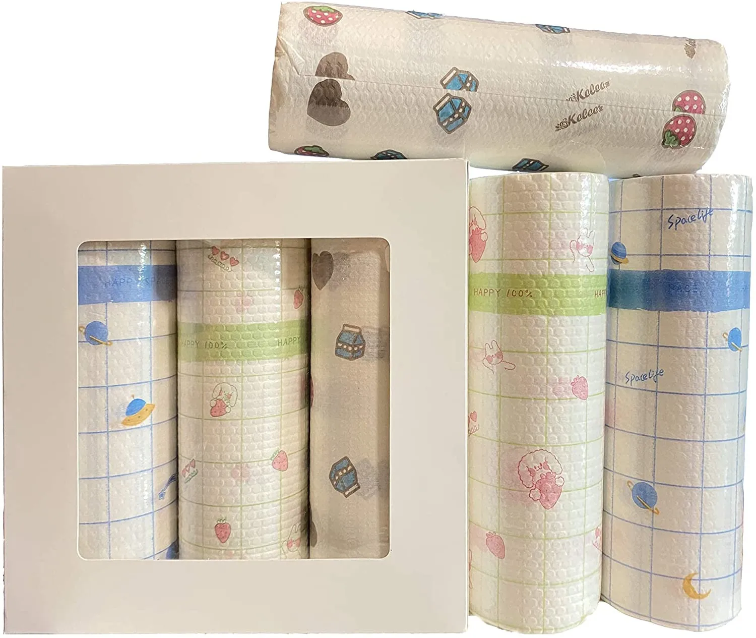 Printing Cartoon Decorative Creative Funny Versatile Strong Water Absorbent Kitchen Paper Towel