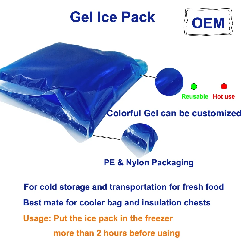 CSI Reusable pPEnylon non-leakage gel hot and cold pack