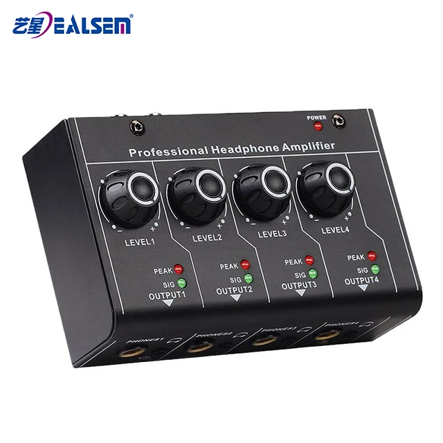 Wholesale Portable Non-interference Audio Durable 4 Channel Guitar Headphone Amplifier For Home