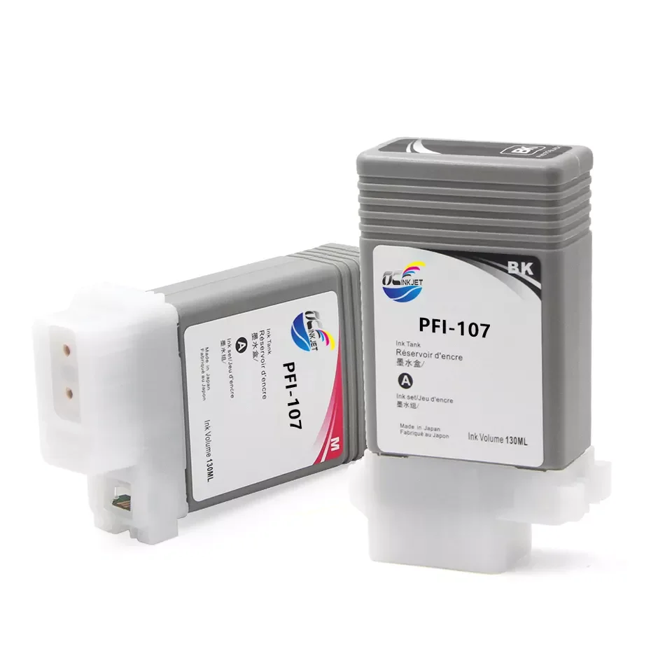 Ink Jet Compatible Ink Cartridge PFI-107 PFI107 PFI 107 For Canon iPF 670 680 685 770 780 785 Printer Ink Tank