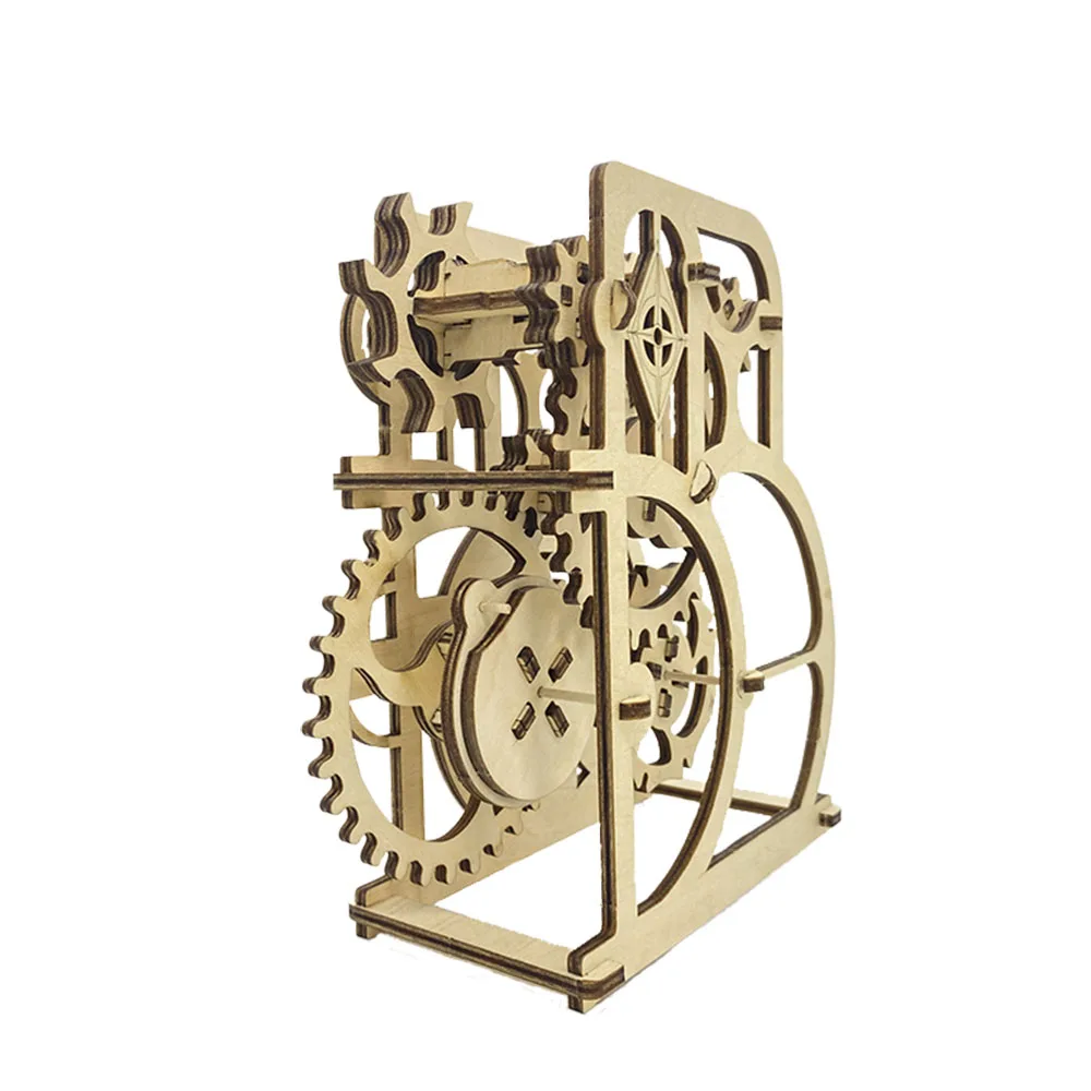 2022 Original Design Educational Toy Assmble Diy Wheel of Fortune 3d Puzzle Wood Game Toys Gifts for Kids