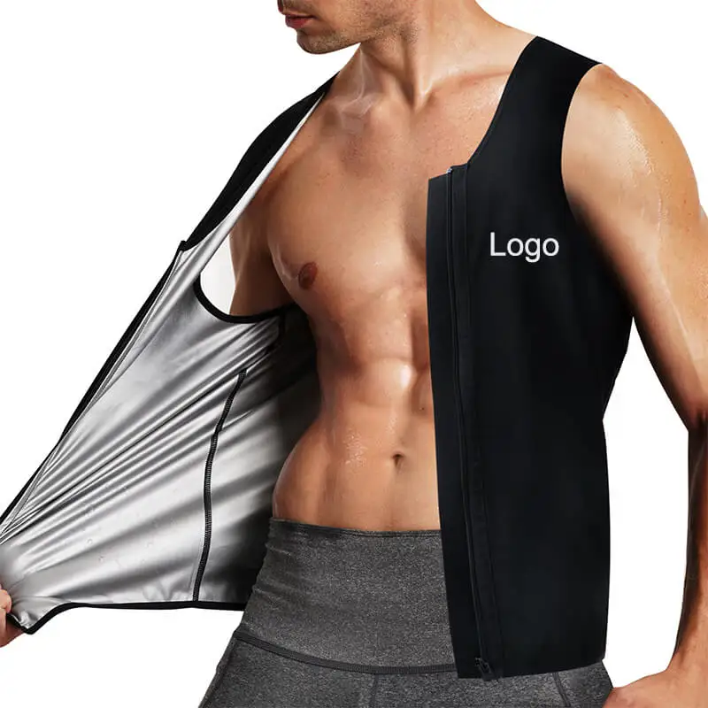 New Mens Body Shaper Waist Trainer Vest 5 Times Sweats Slimming Waist Hot Sweat Sauna Suit weight loss