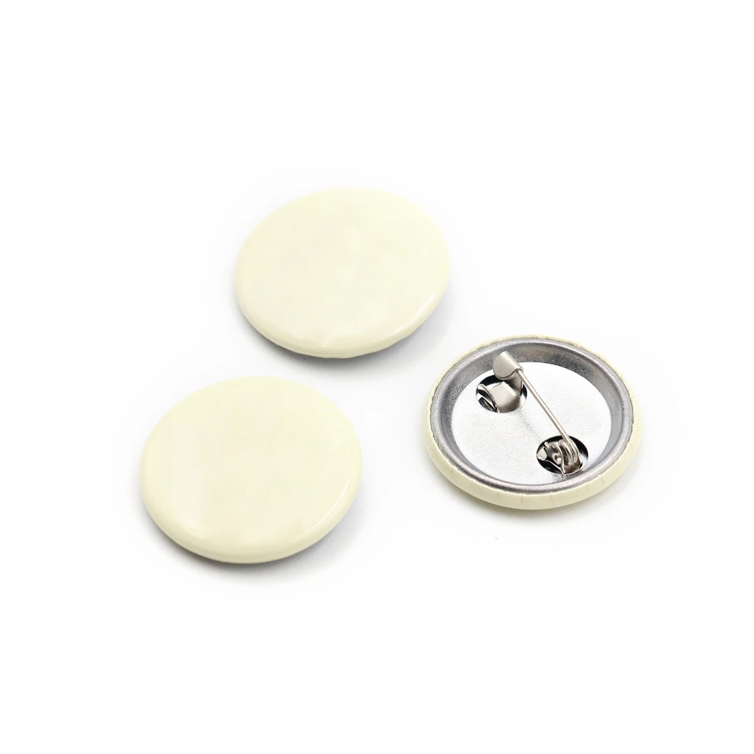 Good quality factory directly pretty design custom plastic matte pin button badge