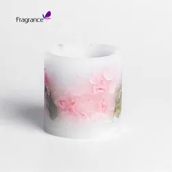 Scented Candle Flowers Scented Stone Candle Luxury Home Decoration Scented Soy wax Pillar Candles for home decoration gift sets