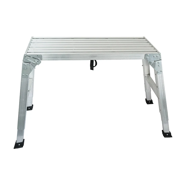 
Adjustable Silver Color Aluminum Material Work Platform Ladder Use For Industrial 