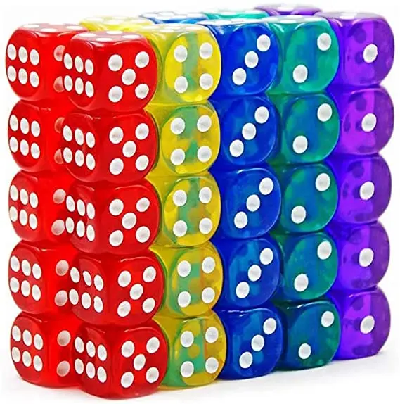 
custom acrylic dice for games playing dice for outdoor activities casino dice 
