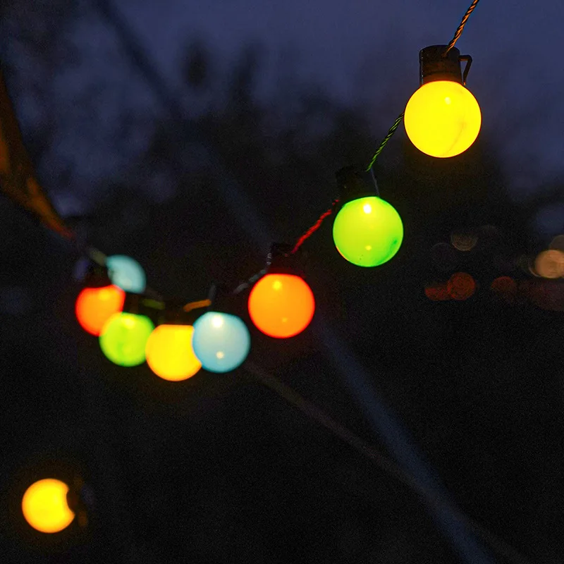 2.5M 5M LED string lights Outdoor Garland decorative lighting solar battery usb ball lights For Garden Wedding decor