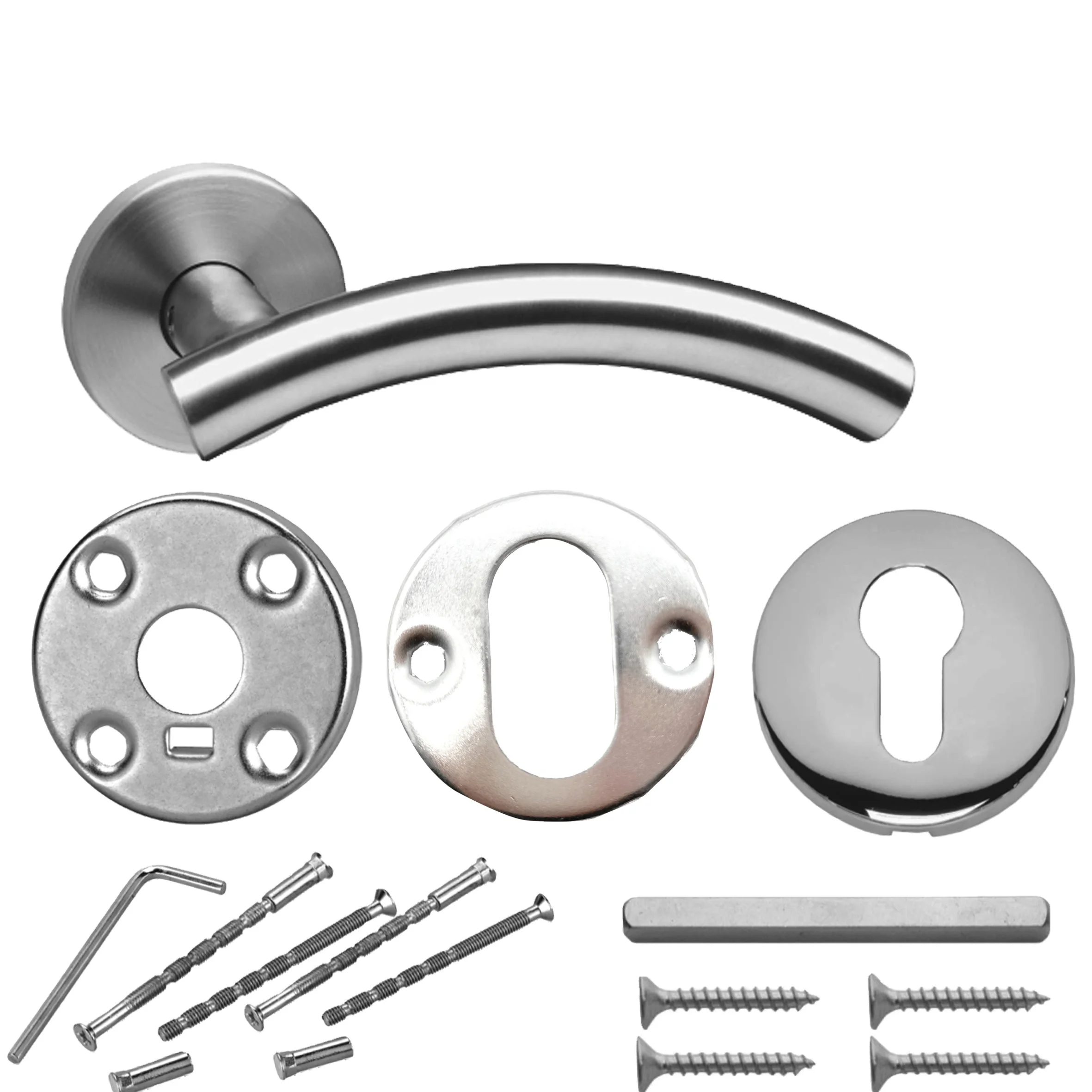 Stainless Steel interior  hollow lever door crank handle