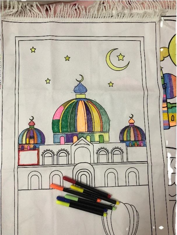 padded prayer mats Kids sejadah islamic prayer rug