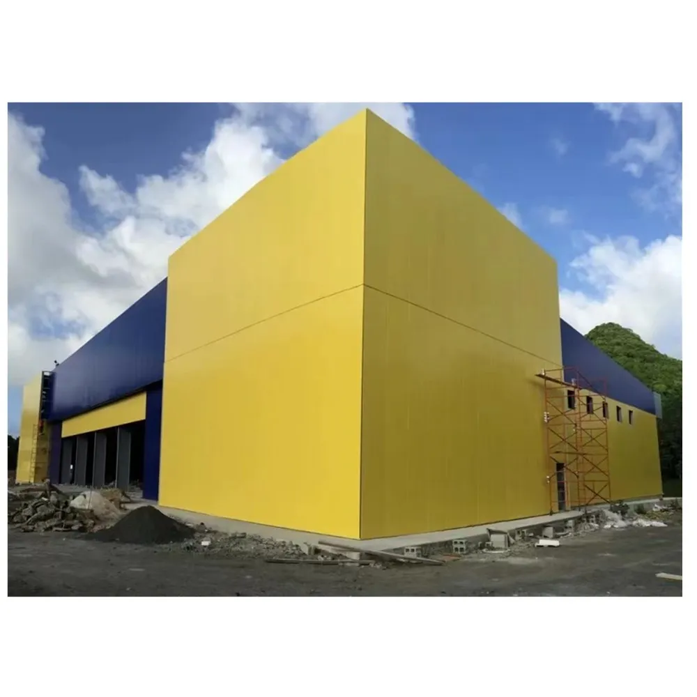 China custom high quality low cost garage office factory workshop warehouse prefabricated Steel structure building
