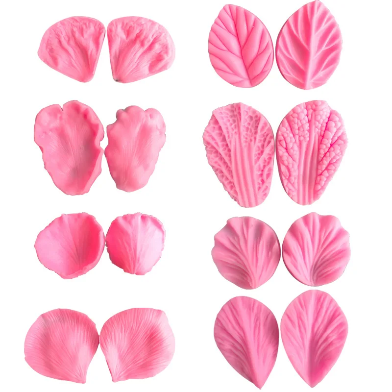 Flower petals Cake Fondant Silicone Mould Cake Decoration Liquid Silicone Mold Cake Decoration Tool