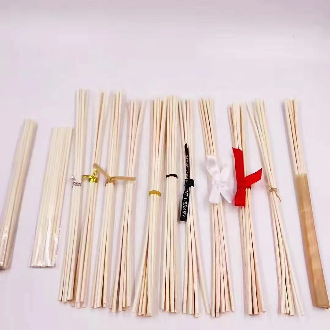 multi inventory Customize size/ shape /color  Reed Diffuser Primary Wooden Rattan Sticks