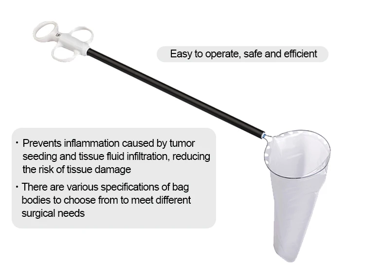 100ml 200ml Medical Disposable TPU Laparoscopy Endobag/Endoscopy Bag/Laparoscopic Pouch