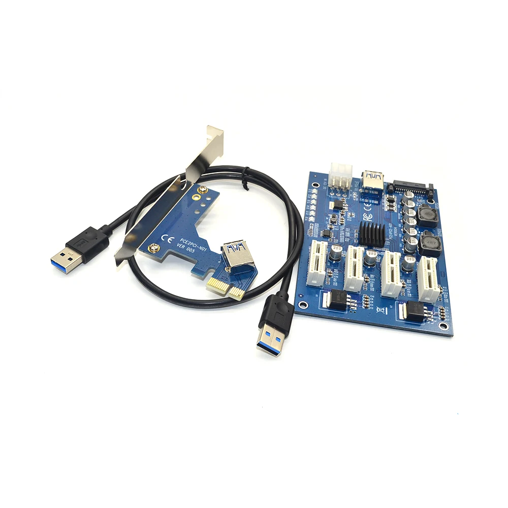 Переходник Pci E 1-4 Express мини-карта Itx External 3 Pci-e слот Ver 005 адаптер Pcie усилитель порта карта Ver005 1x до