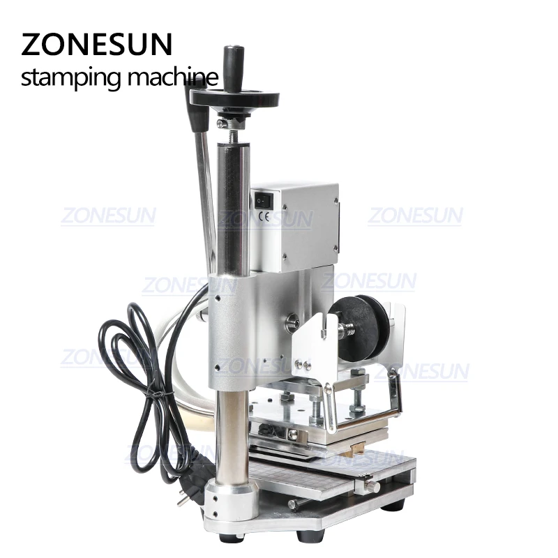 ZONESUN ZS110 Slideable Workbench Digital Leather Hot Foil Stamping Bronzing Embossing Machine Heat Press Machine