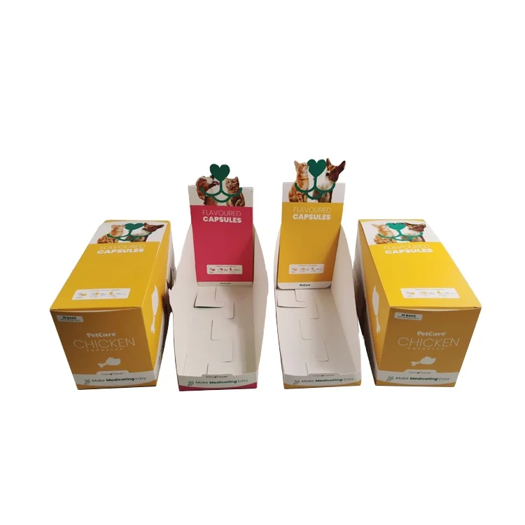 Retail Printed snack chocolate Protein Bar packaging counter display box Gummy Paper Box