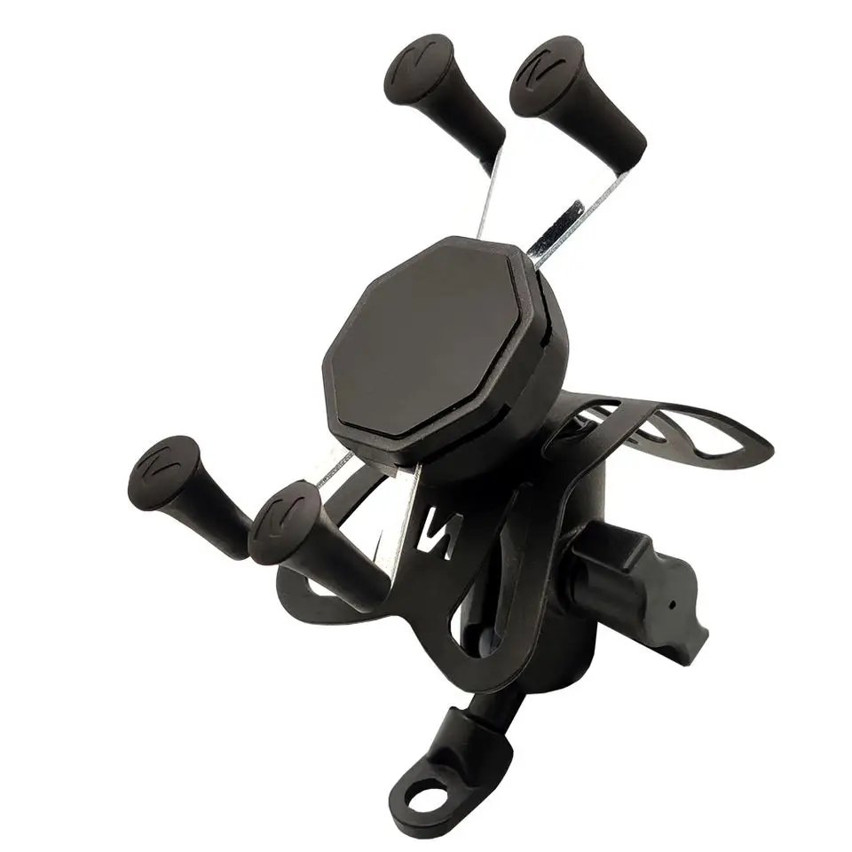 Rearview mirror mount Aluminum RAM mount X grip flexible motorcycle phone holder X grip mount with 10MM Angle bolt head