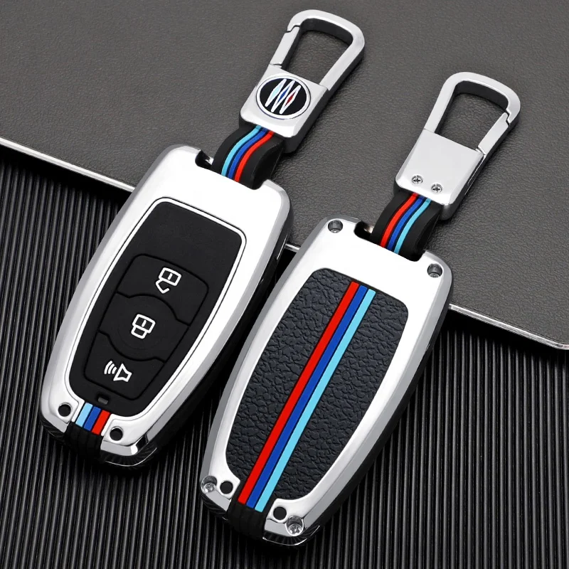 Vtear Car Key Case Cover 3/4 Buttons Keychain Bag For Haval F7/F7X/H1/H2/H2S/H3/H4/H5/H6/H7/H8/H9/Jolion Accessories Hot Sale