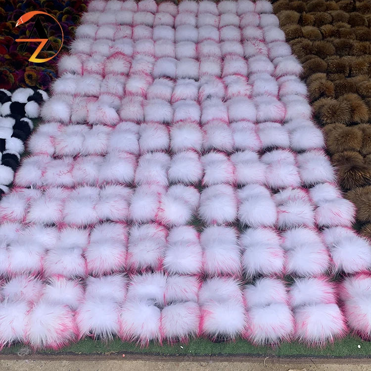 
Wholesale custom logo luxury baby racoon fur slippers toddler girls raccoon flat fur slides for kids with strap 