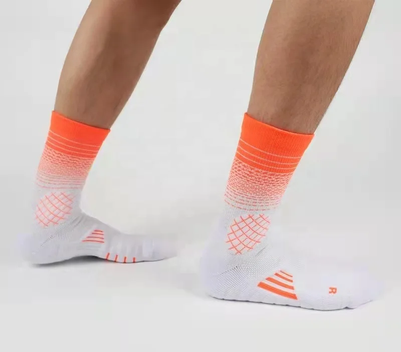 wholesale custom logo white tennis socks cushioned tennis sock baumwoll sports tennis socks in stock with terry