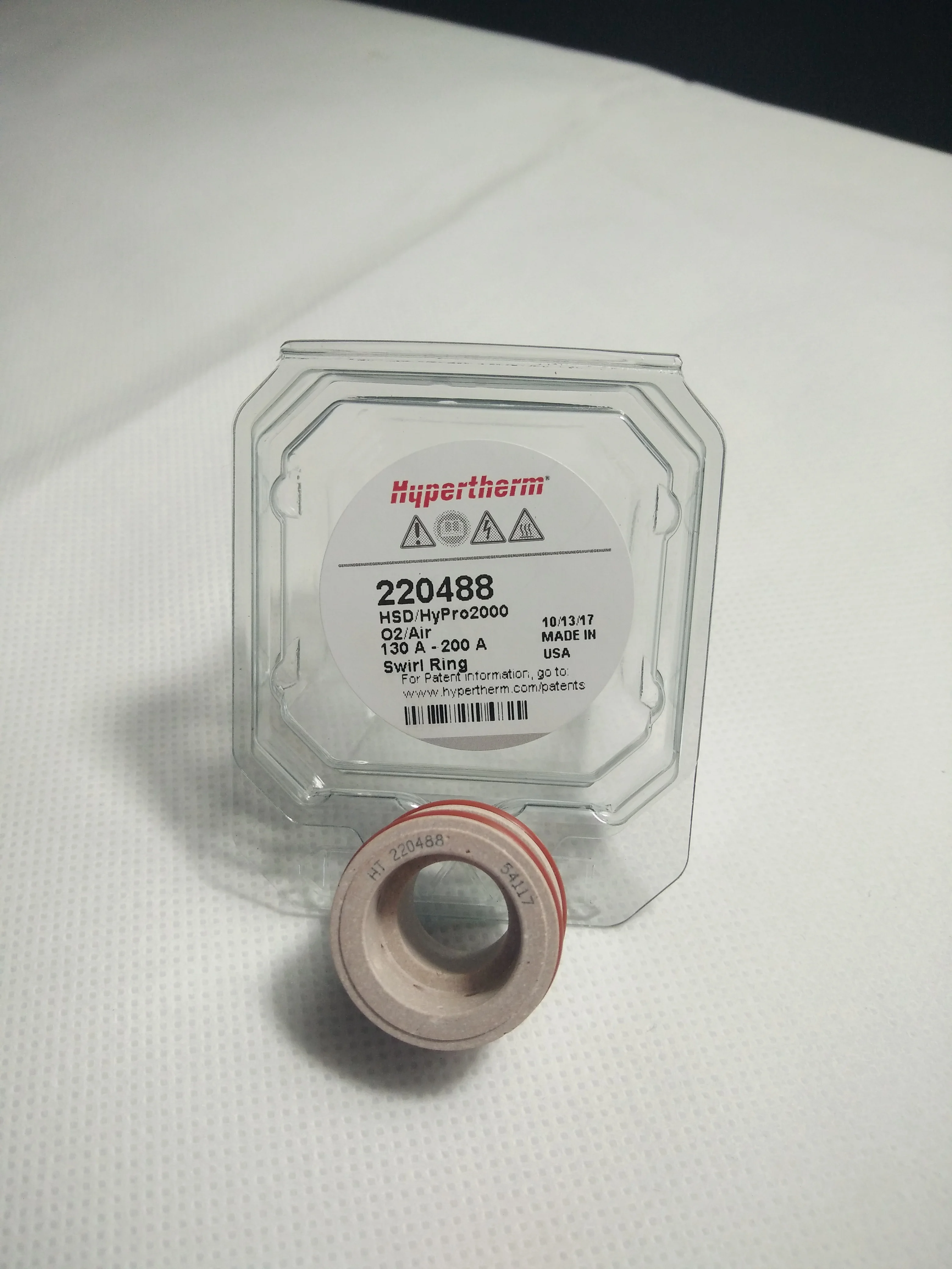 Plasma Spare Parts Original Hypertherm consumables Swirl Ring 220488