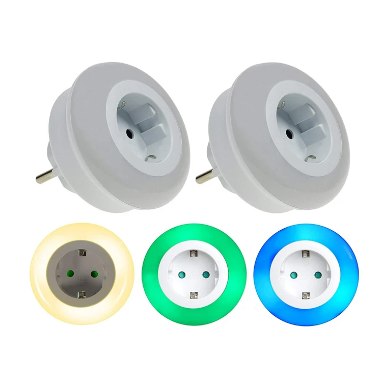 New Creative Plug-in Led Night Light Smart Sensor Plug Socket Led Small Usb Night Light
