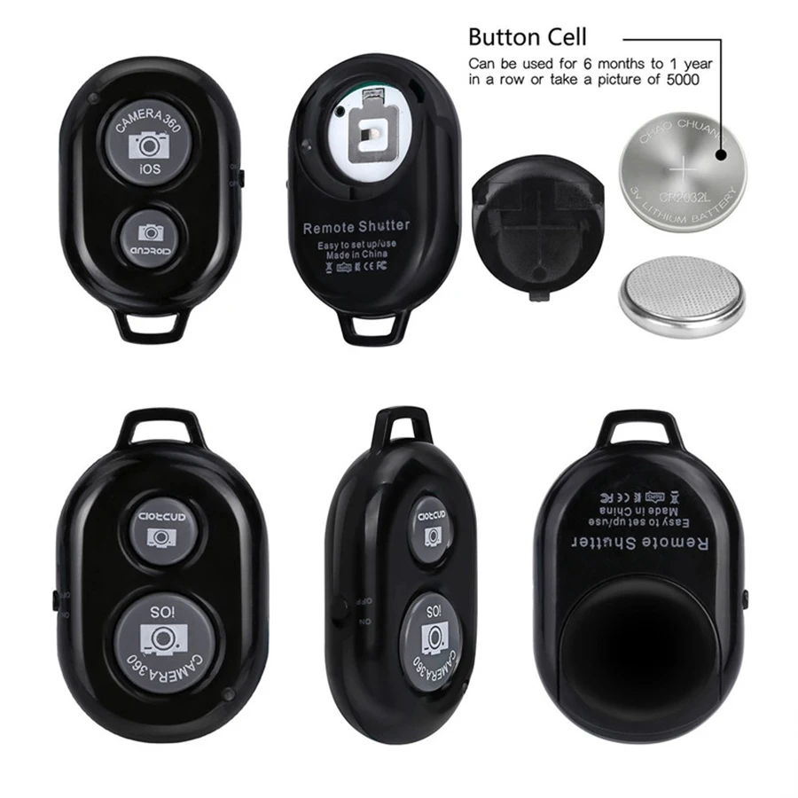 Bluetooth mini wireless remote shutter Camera Phone Selfie Stick Shutter Camera remote for IOS Android