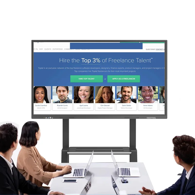 55 Inches all in one smart board interactive board electronic touch screen interactive panel