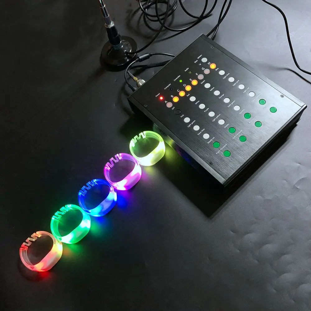 Программируемый светодиодный браслет DMX 8 зон с дистанционным управлением