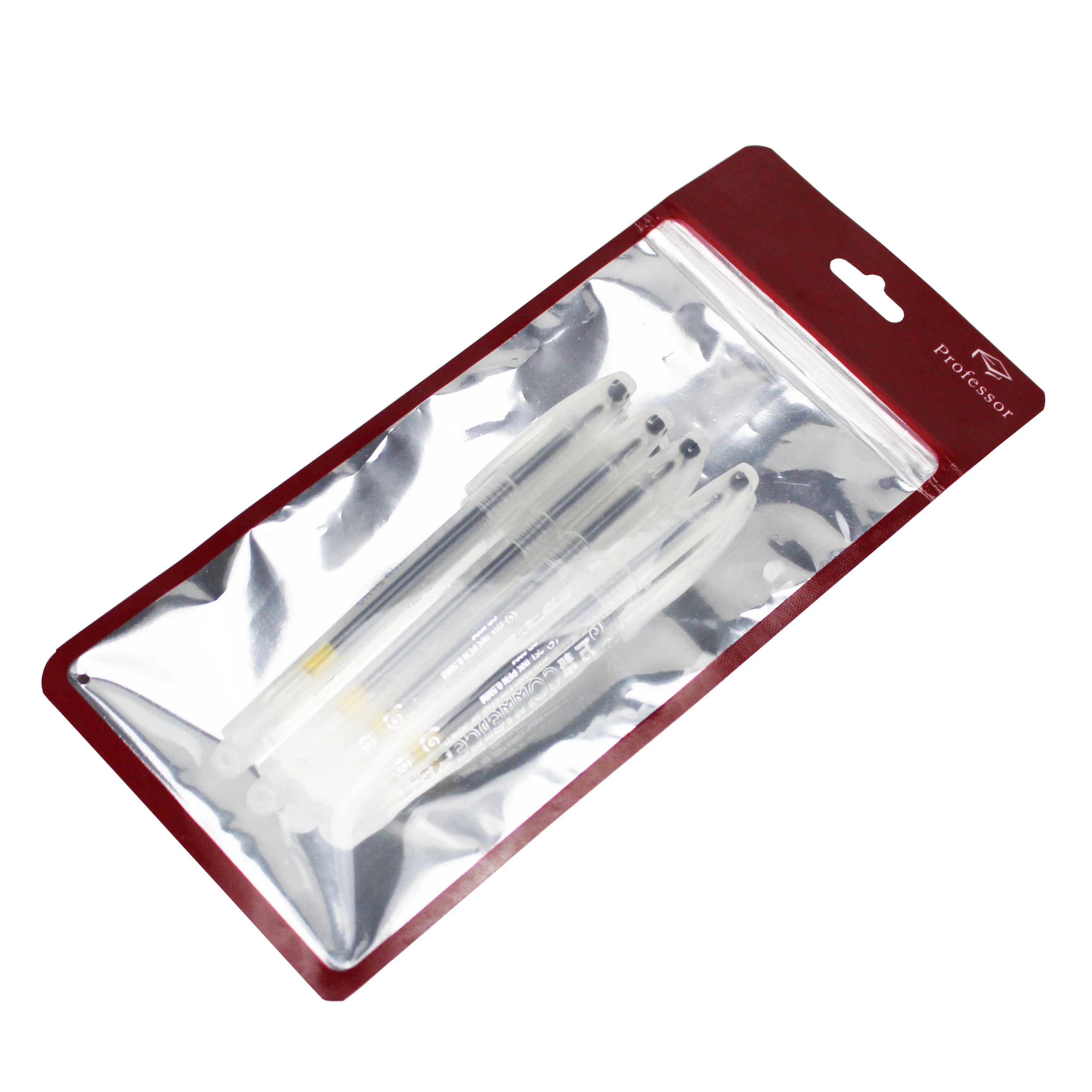 Small Bags Wholesales plastic bags transparent 3 Sides Seal Zipper Pouch Resealable data cable packaging