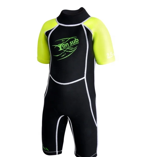 Custom 3MM Neoprene Children Short Sleeve diving Wetsuit for kid Swimwear Surfing Snorkeling