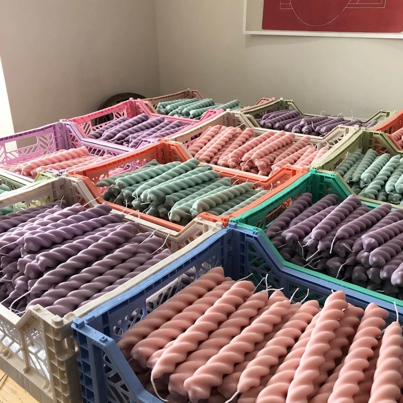 Twisted Candle  DIY Long Rotary Spiral Twist Rod Wax dinner decorative Candle