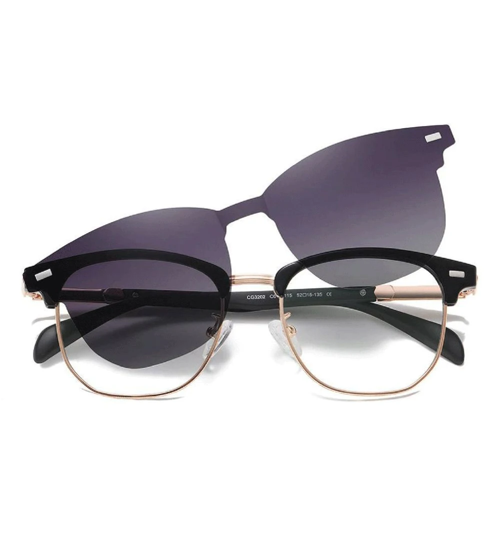 2023 fashion bulk polarized polygon unisex clip on sunglasses