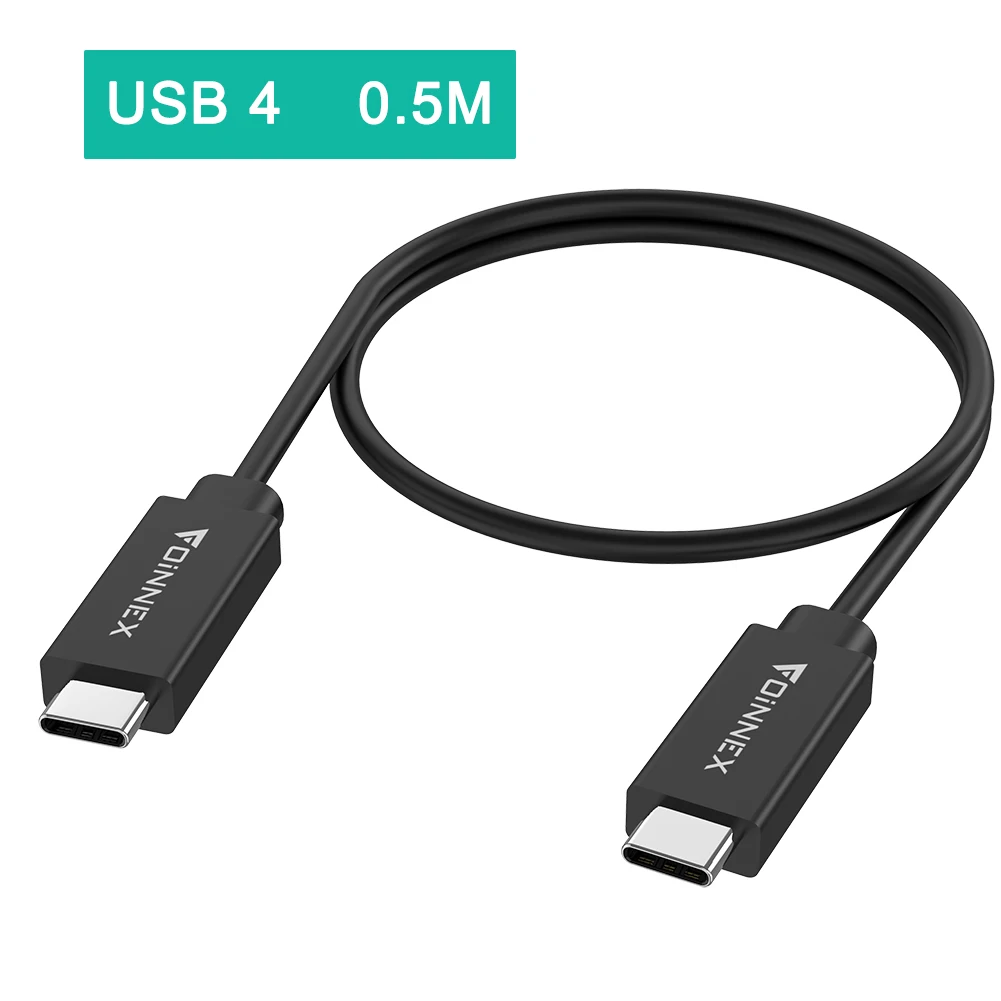 Кабель FOINNEX USB 4 0 100 Вт быстрая зарядка Thunderbolt 3 кабель активного типа 40 Гбит/с 4K 60