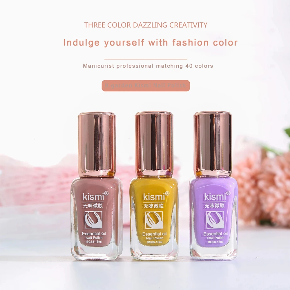 Популярный натуральный Быстросохнущий легко наносится масляная основа без запекания на водной основе лак для ногтей частная марка