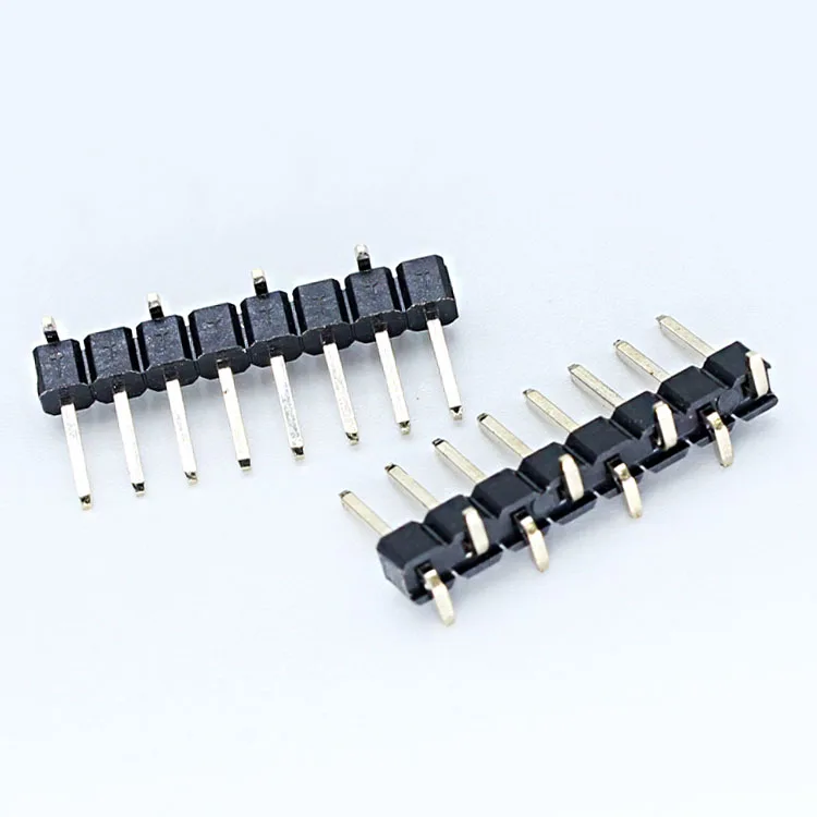 Xyfw Pin Header Male 1X20 Pin 2,54 1.27mm 2.0mm 1 Row Smt 12pin Header 2.54mm Single Row Male Connector Black Bulk PCB ROHS Pbt