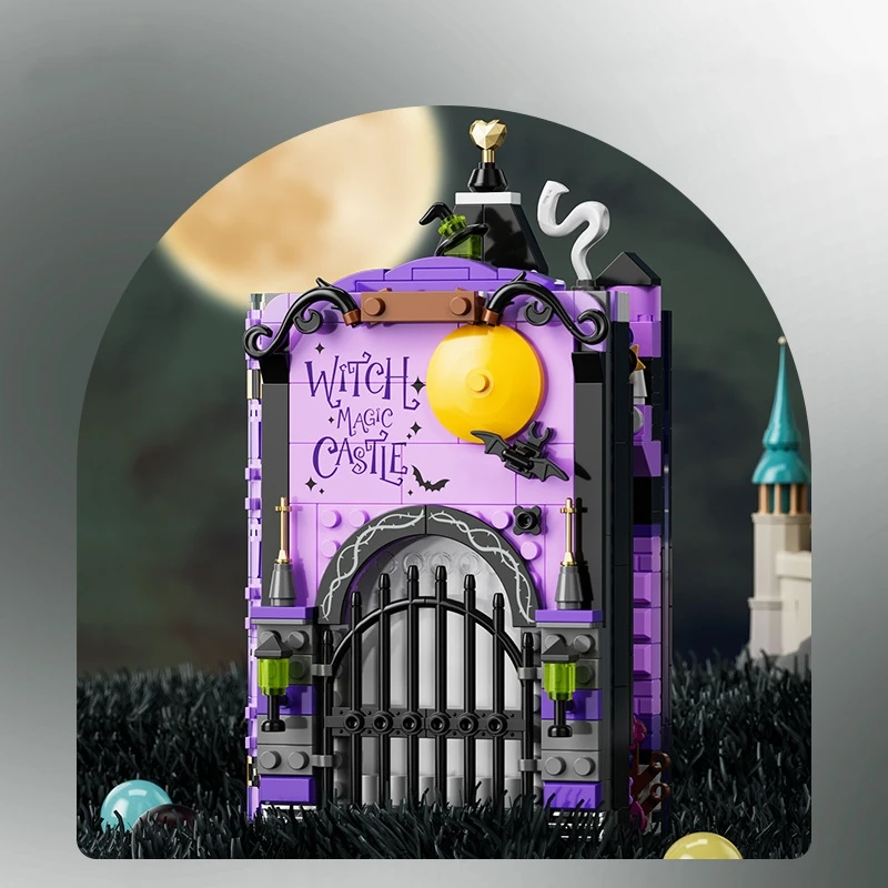 JK8250-8251 Fairy tale photo frame book magic castle creative block small particles building block toys for girls gift