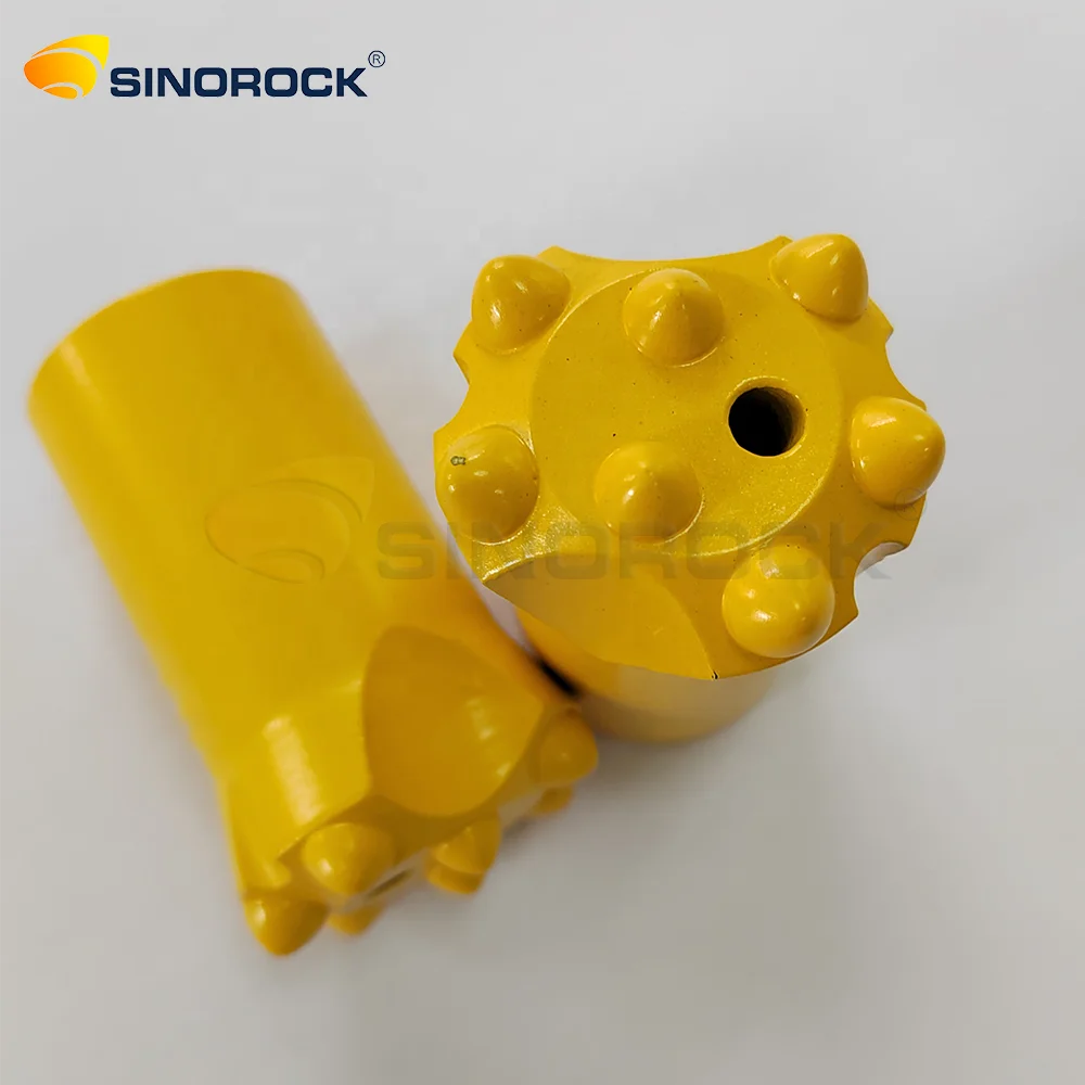 7 Degree Hard Rock Button Taper Drill Bit 32mm 36mm 38mm Customized High Performance top hammer drilling tool