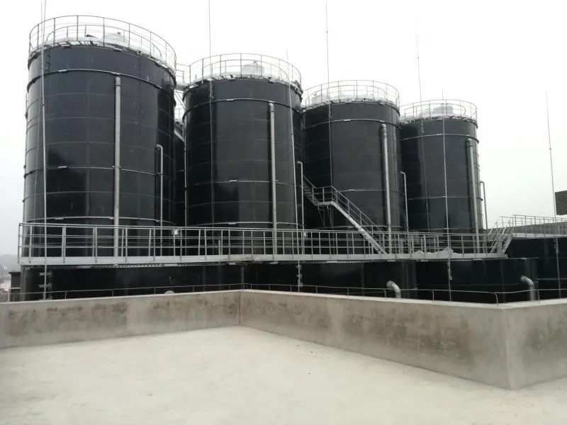 Biogas Anaerobic Reactor or Bolted Steel Tank For Treatment Of Sludge, Manure, Wastewater, Organic Waste